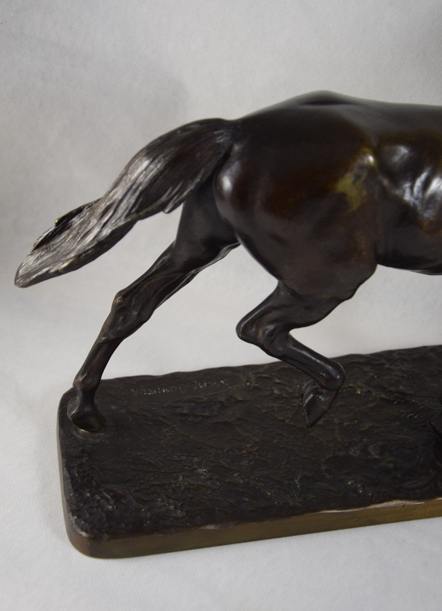 Isidore Bonheur (1827-1901) Trotting Horse, Bronze.-photo-6