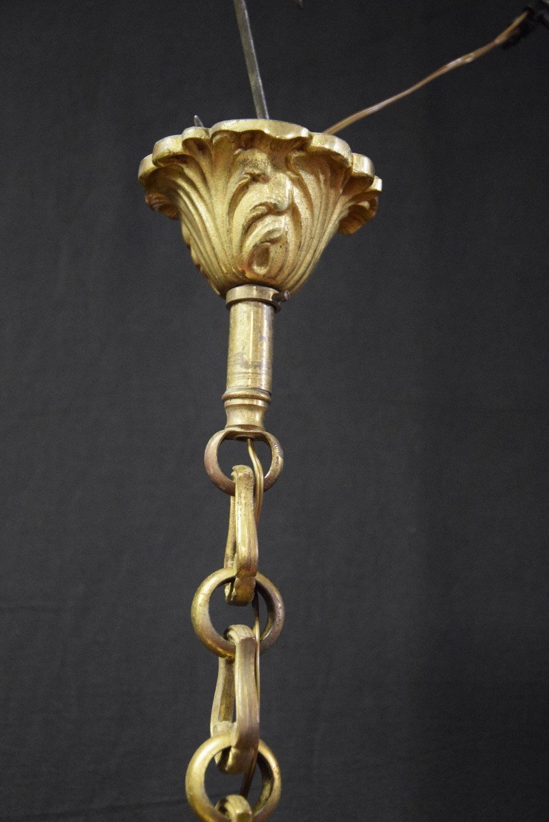Lanterne  en bronze doré de style LXV-LXVI -photo-1