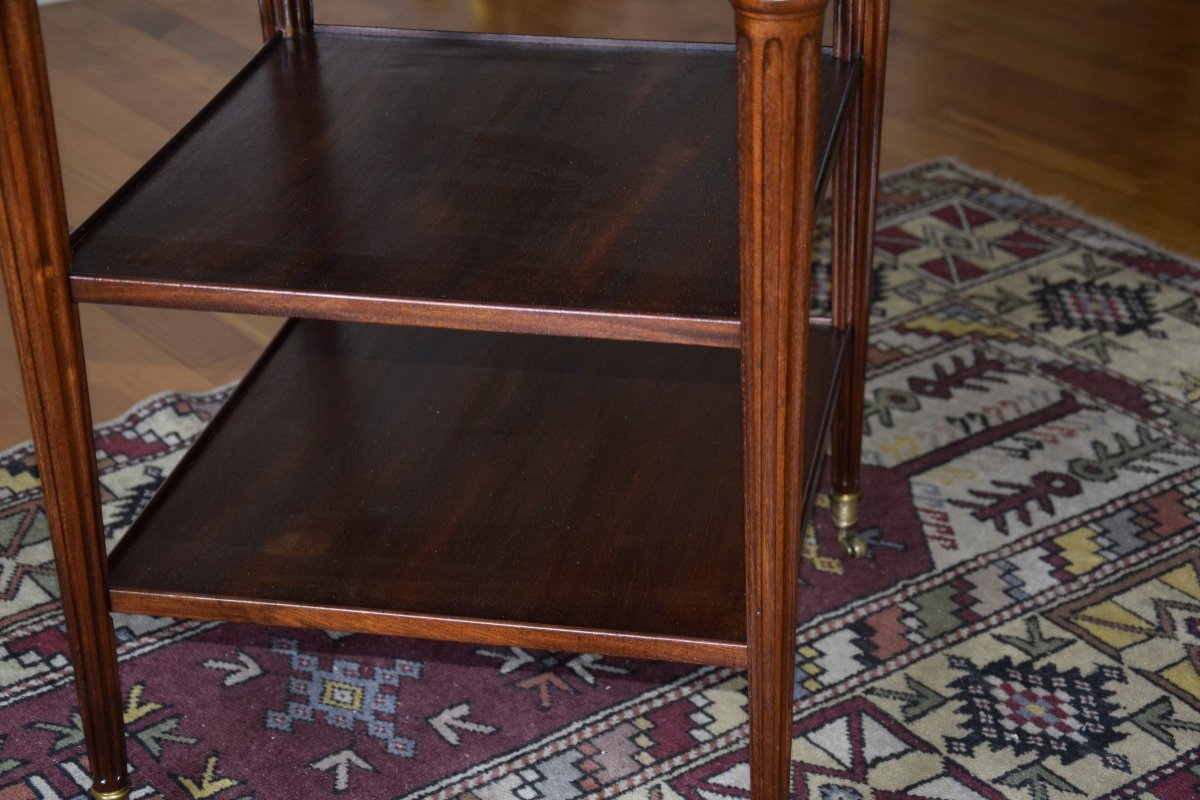 Louis XVI Cooler Table In Mahogany And Mahogany Veneer-photo-3