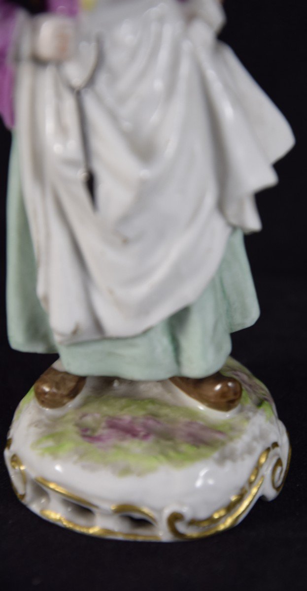 Polychrome Porcelain Figurine, Samson -paris, 19th Century -photo-4