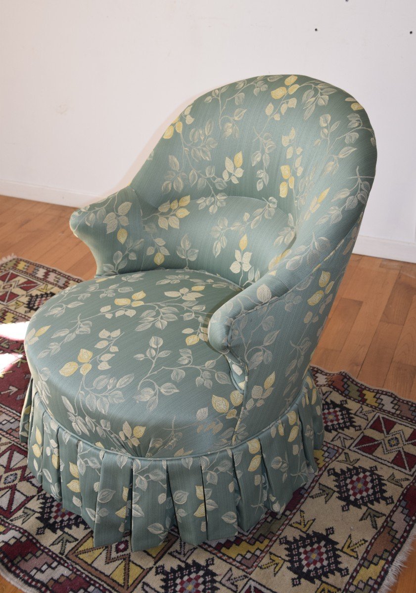 fauteuil crapaud , Napoléon III. entièrement restauré-photo-2