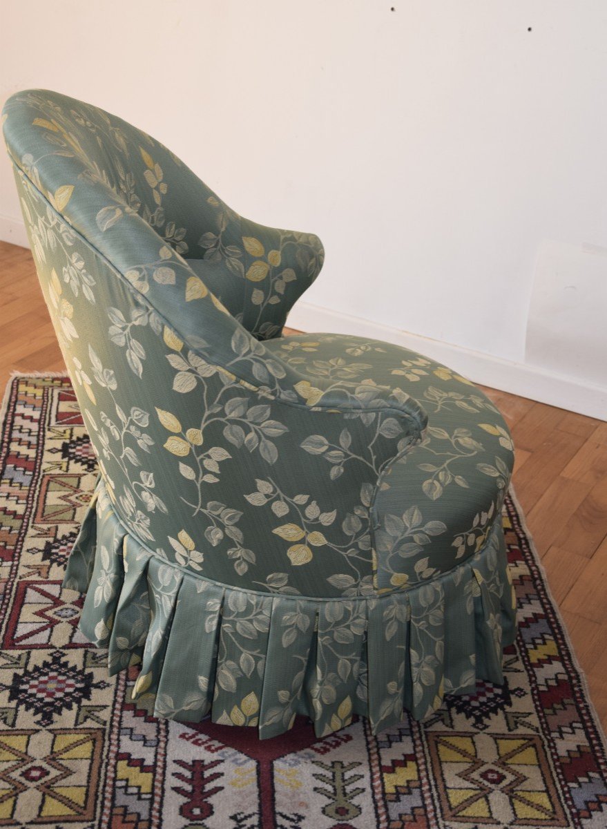fauteuil crapaud , Napoléon III. entièrement restauré-photo-1
