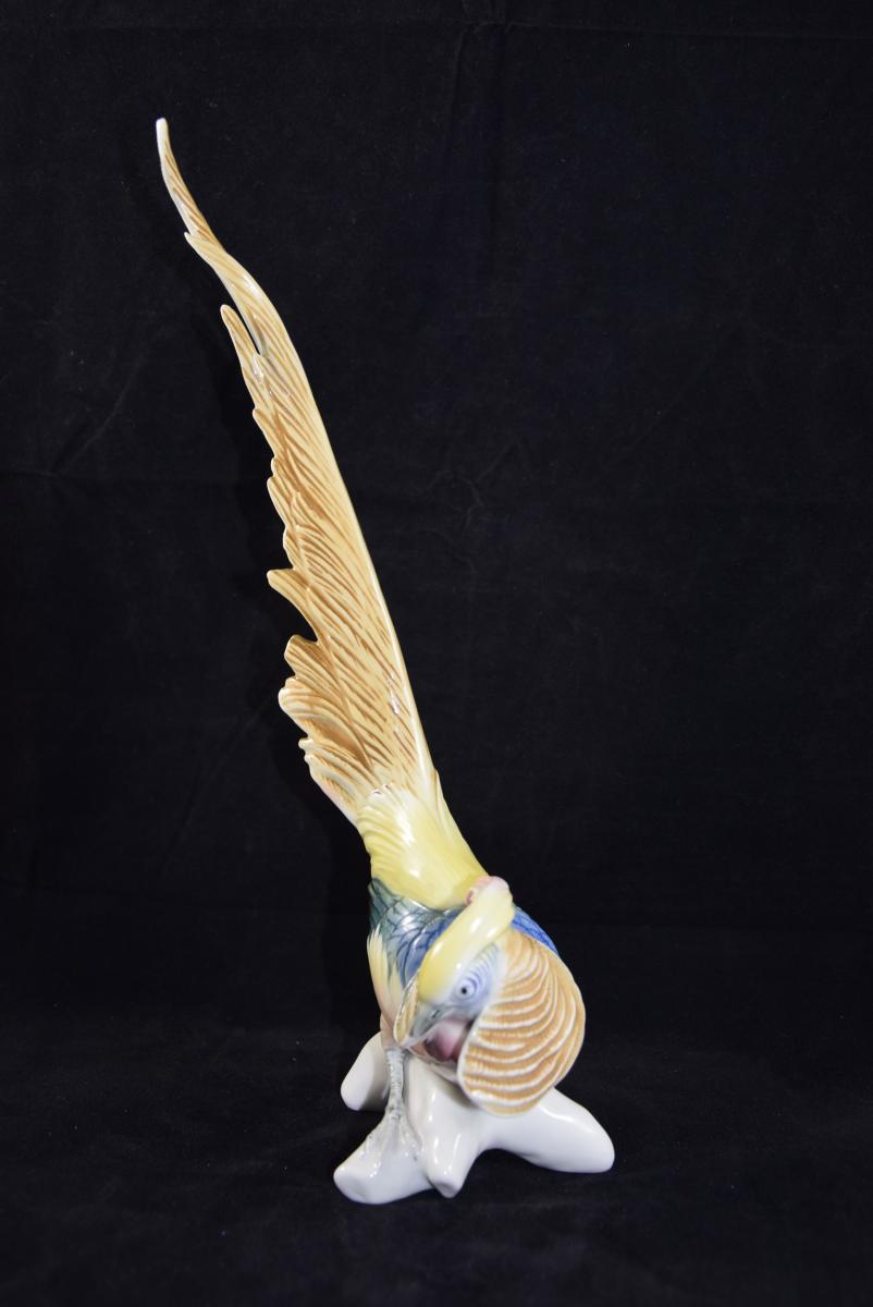 Coq de bruyère en porcelaine de la manufacture Karl ENS ,Saxe  H : 34 cm -photo-2