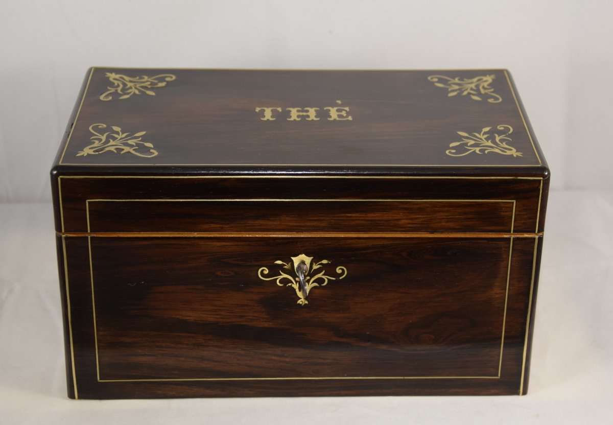 Tea Box In Rosewood Veneer