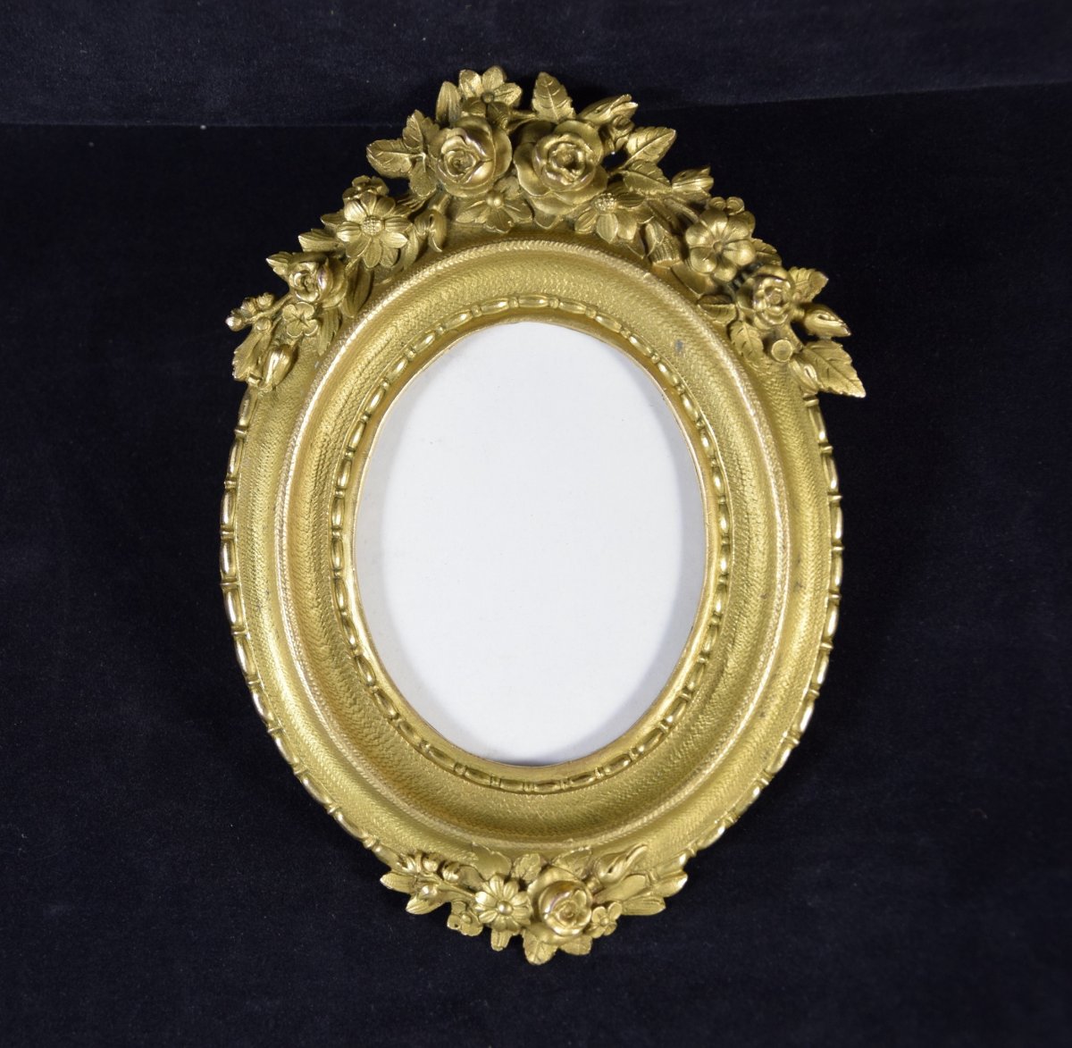 Photo Or Miniature Frame In Gilded Bronze, Napoleon III Period