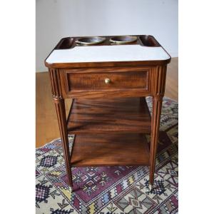 Louis XVI Cooler Table In Mahogany And Mahogany Veneer