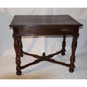 Writing Table In Walnut, Louis XIV, Early XVIIIth Century, Languedoc