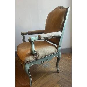 Fauteuil  Italien  18 ème Siecle 