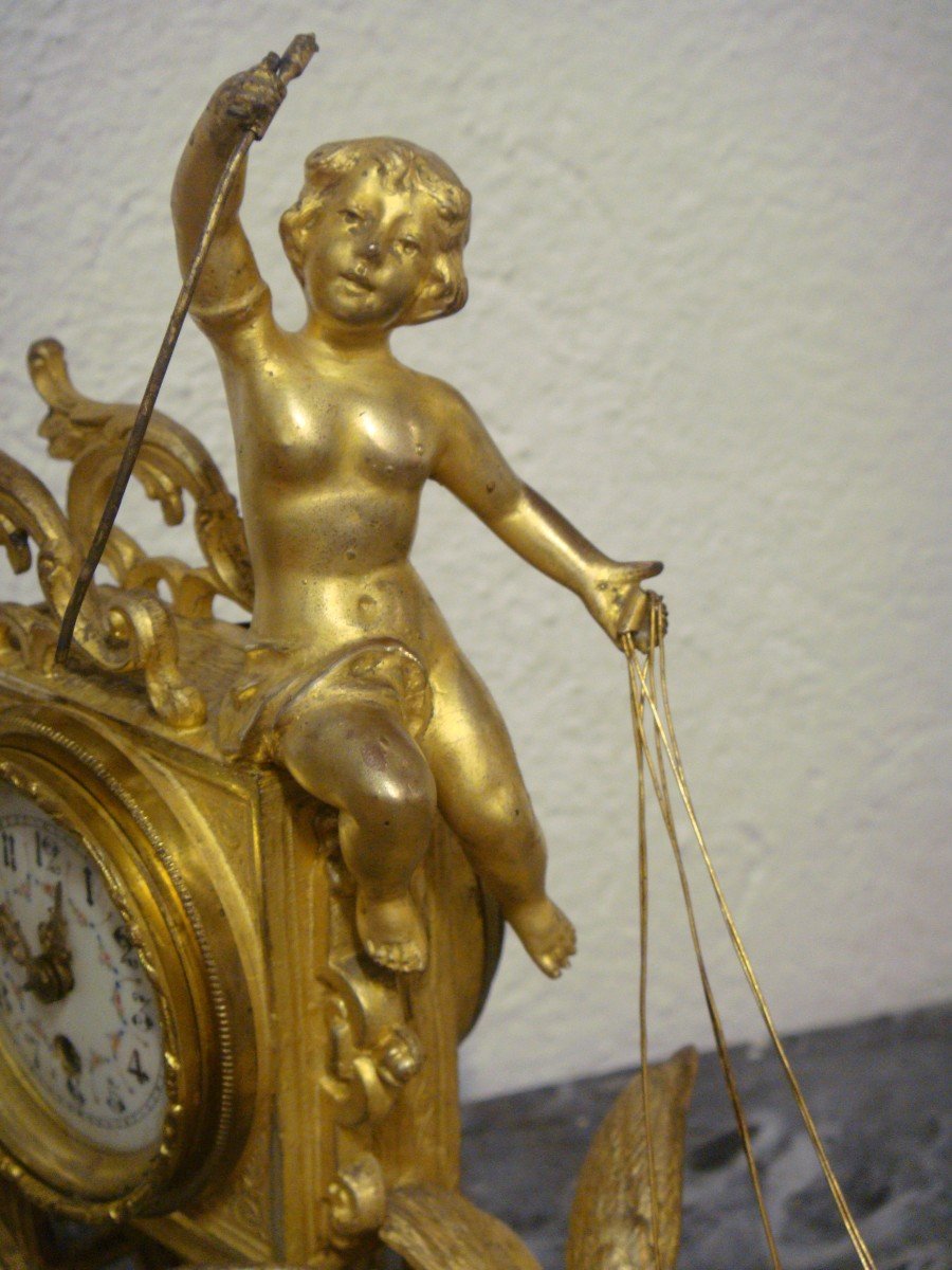 Pendulette En Bronze-photo-1