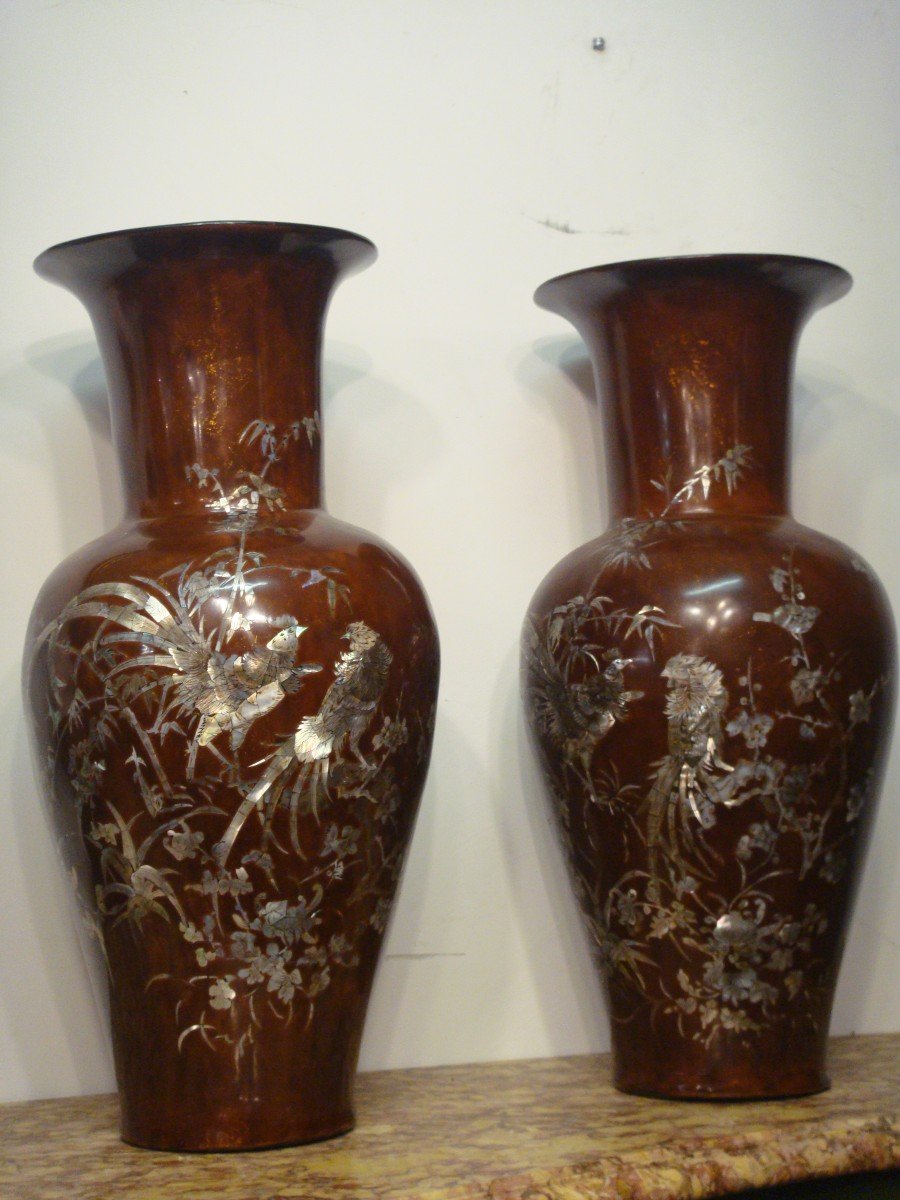 Paire De Vases Vietnamien -photo-2