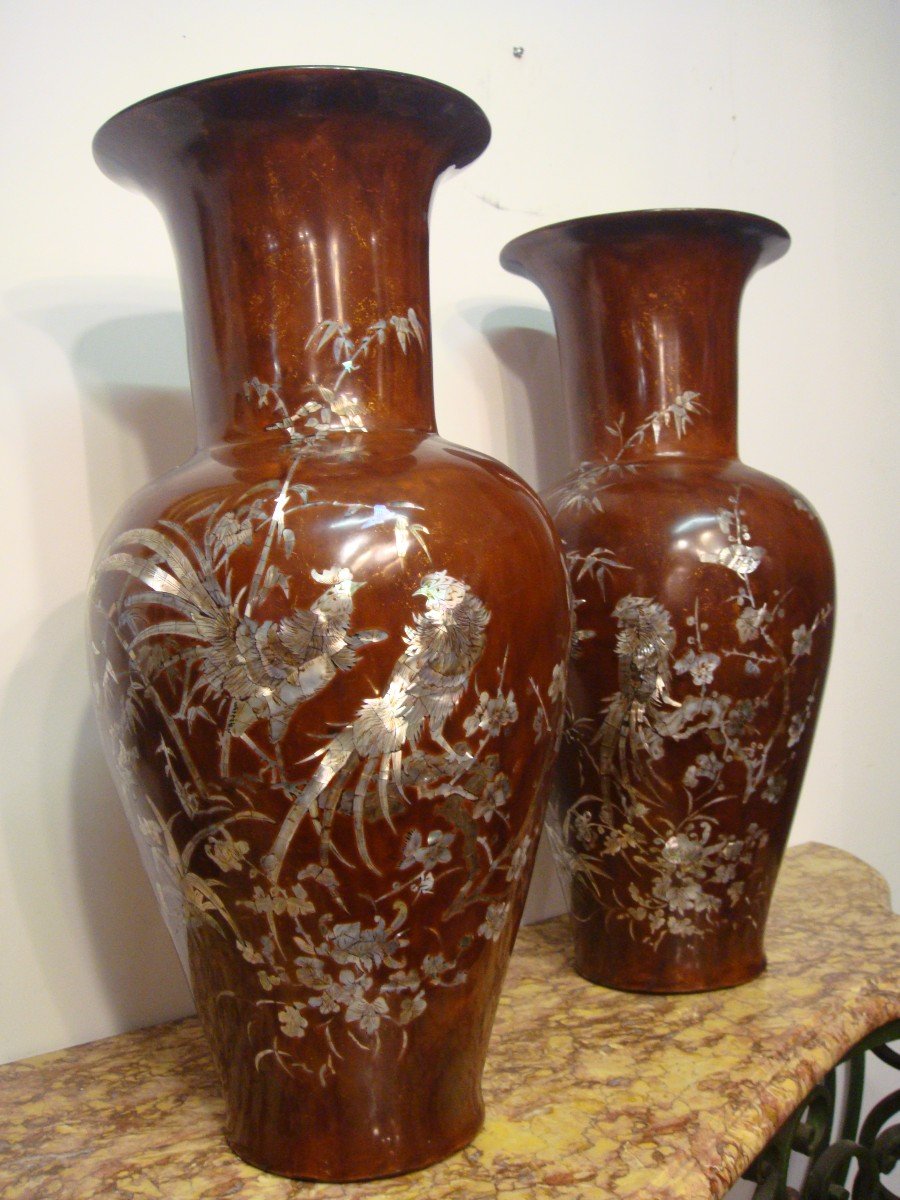 Paire De Vases Vietnamien 