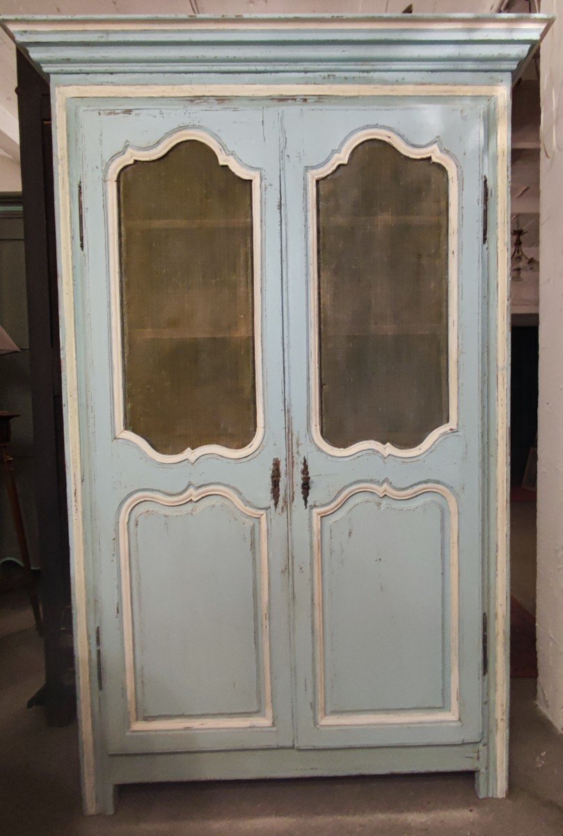 Armoire Bibliothèque Patinée