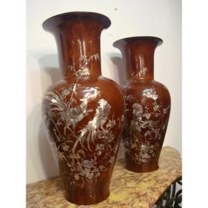 Paire De Vases Vietnamien 