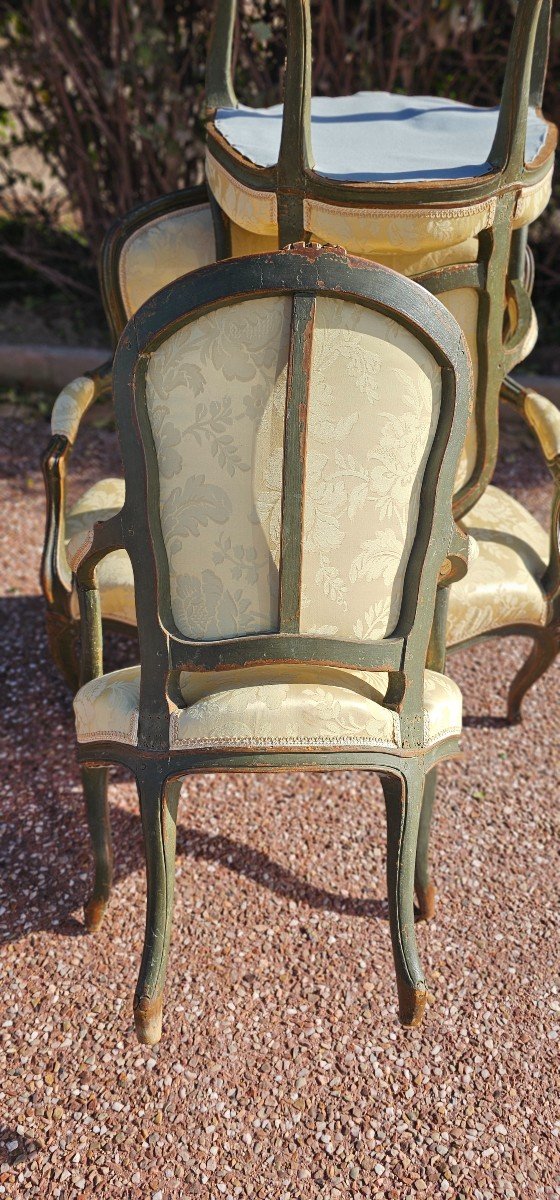 Pretty Little Louis XV Style Living Room Stamped L Bontemps Paris-photo-4