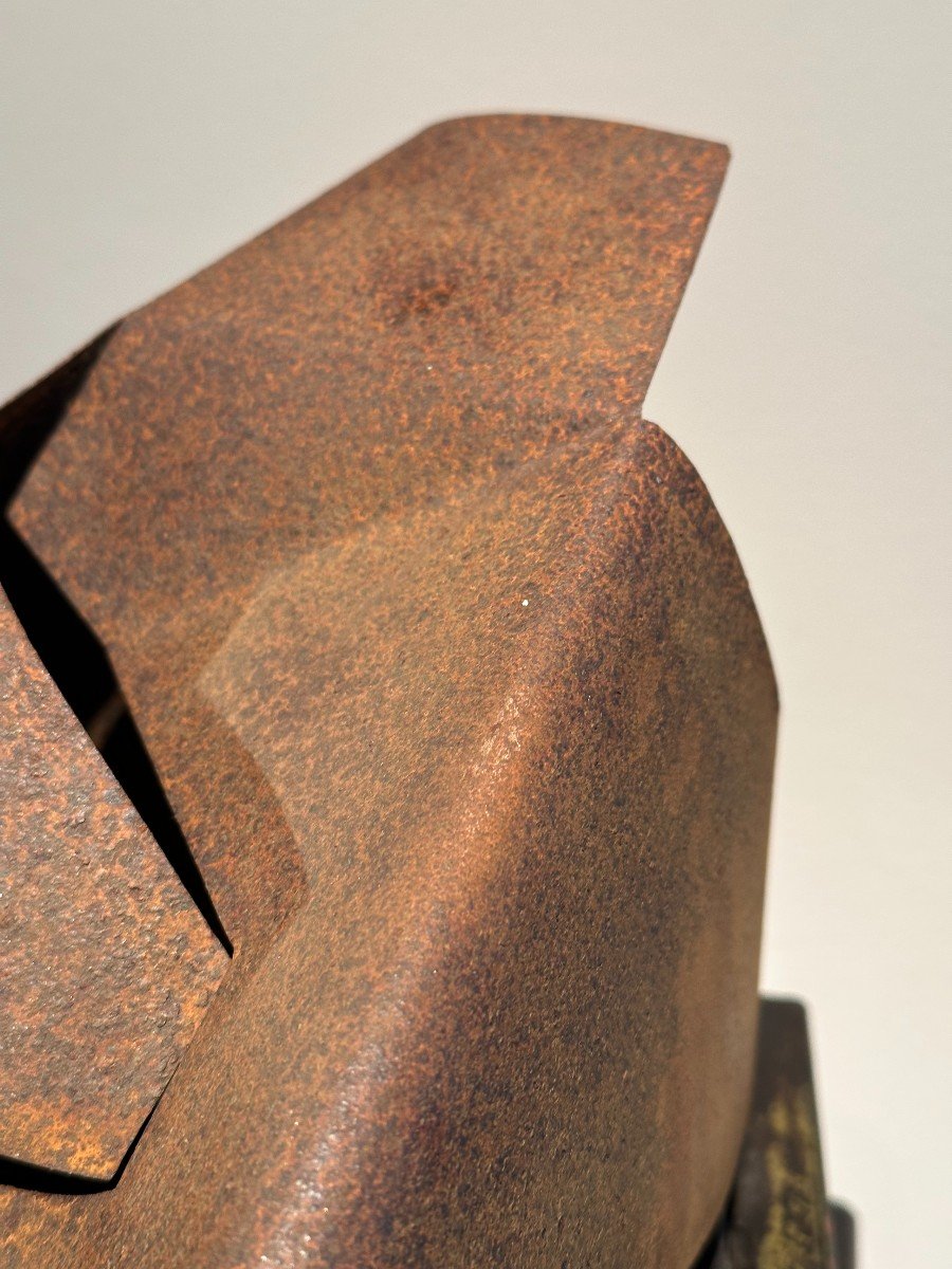 Abstract Corten Steel Sculpture By Jean Paul Moscovino-photo-2