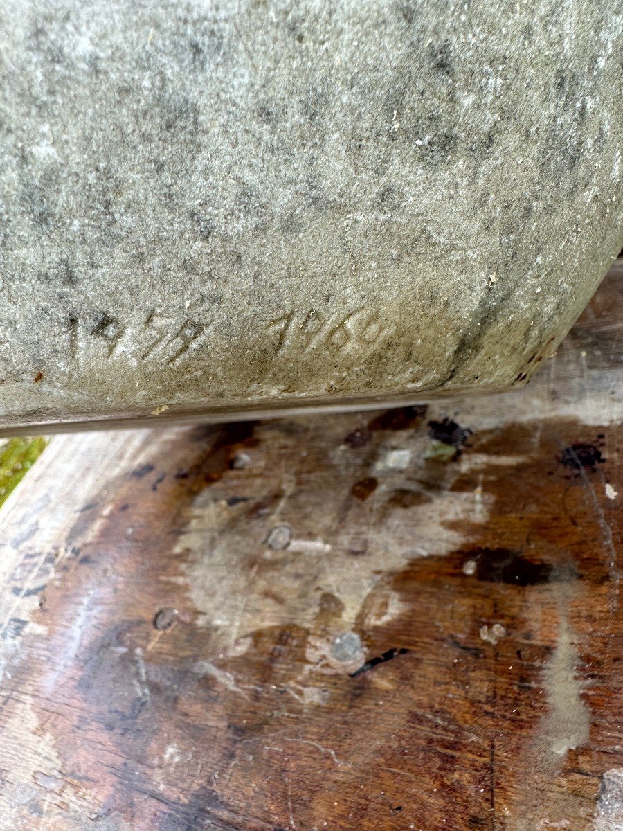 Superb And Large Mortar In Carrara Marble From The Italian School Of Art Pietrasanta 1959-60-photo-3