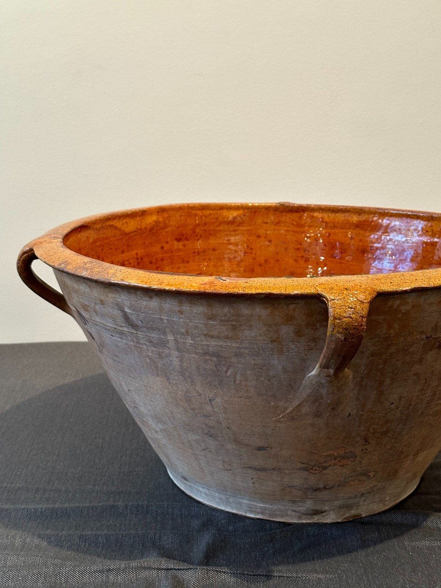 Large Glazed French Terracotta Dish -photo-1