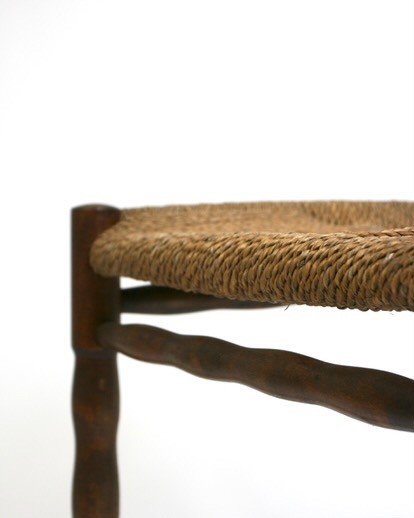 Scandinavian Wooden And Cane Chair -photo-3