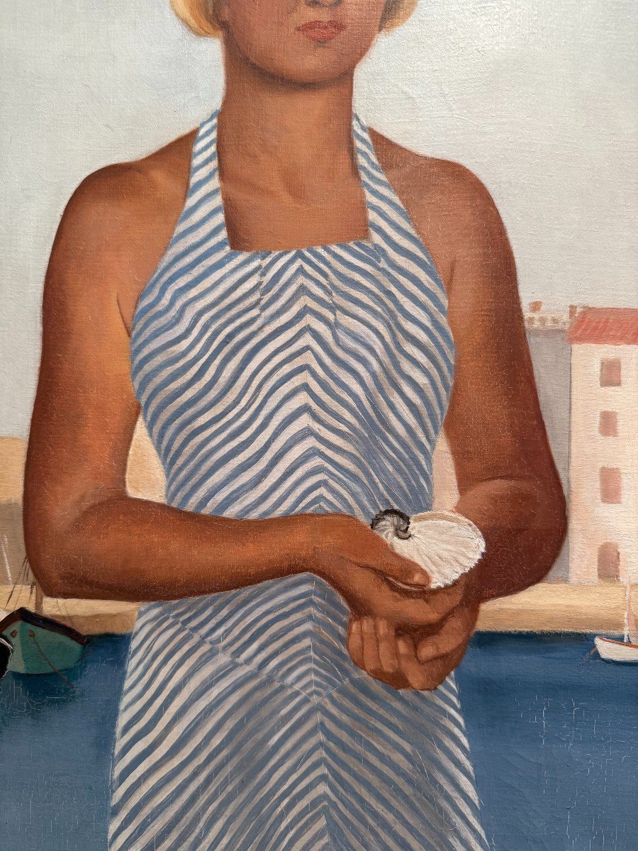 Portrait Of Suzy Solidor In Front Of The Port Of Saint Tropez By Her Friend G Schuster In 1936 -photo-2