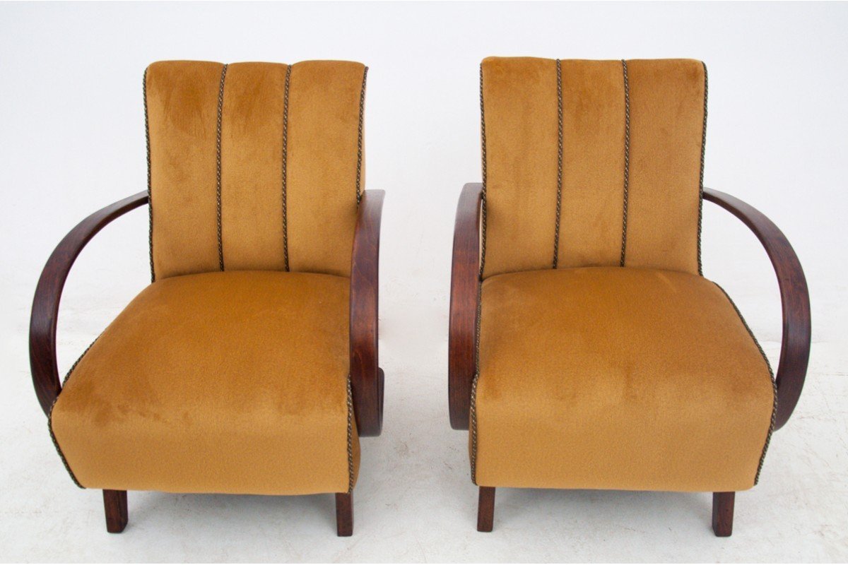 Czech Art Deco Armchairs By J. Halabala, 1930s-photo-2