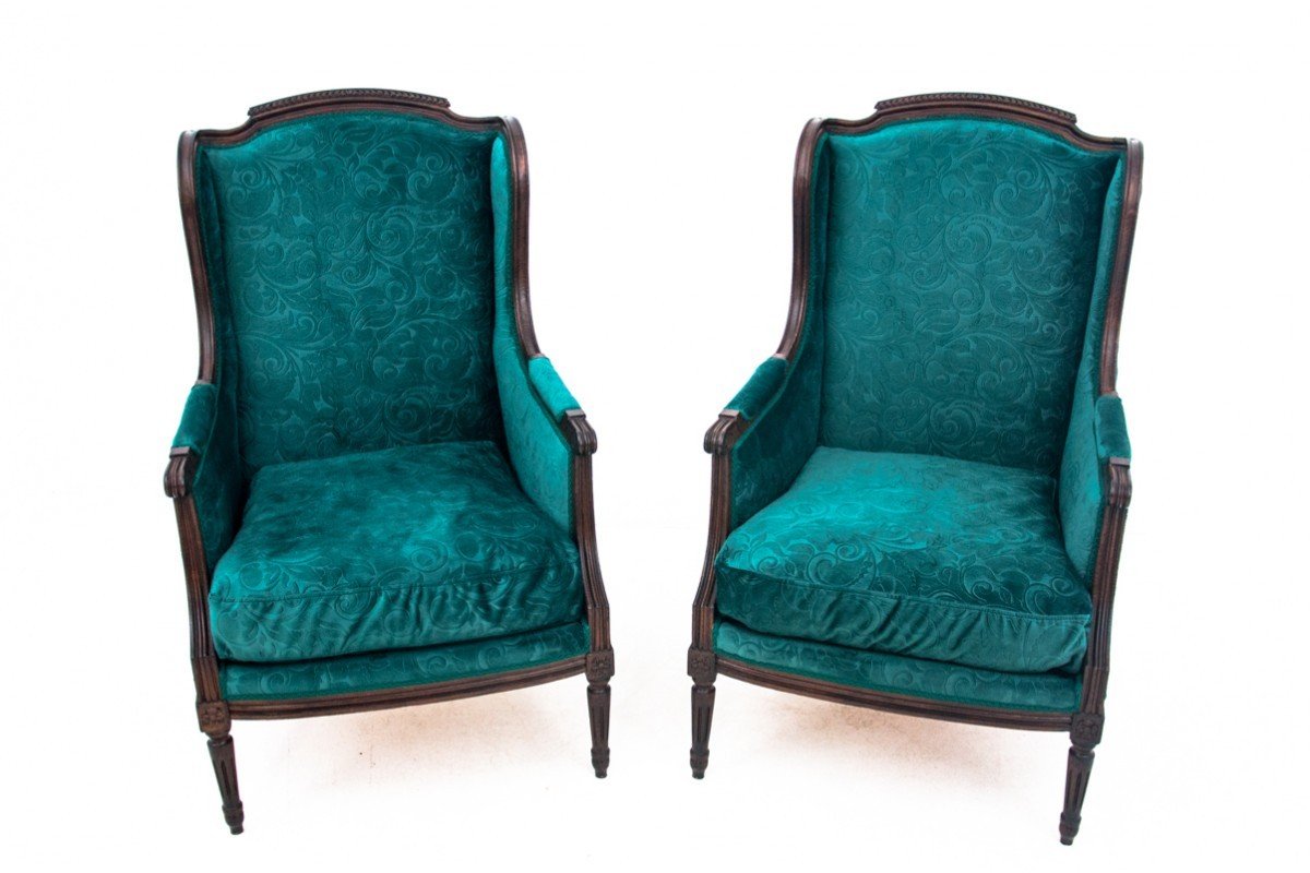 A Set Of Green Armchairs In The Louis XV Style, France, Circa 1890.-photo-4