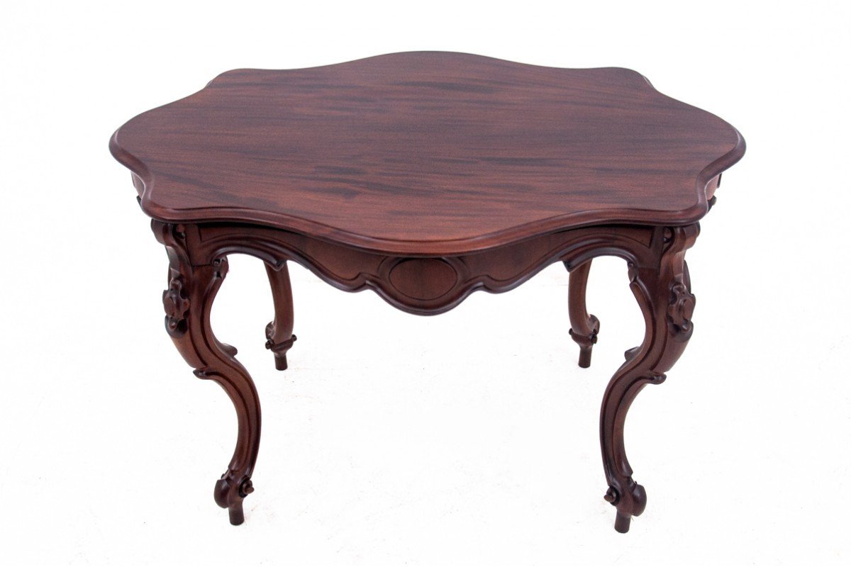 Nyrokoko Style Table, Scandinavia, Circa 1880. Old. After Renovation.