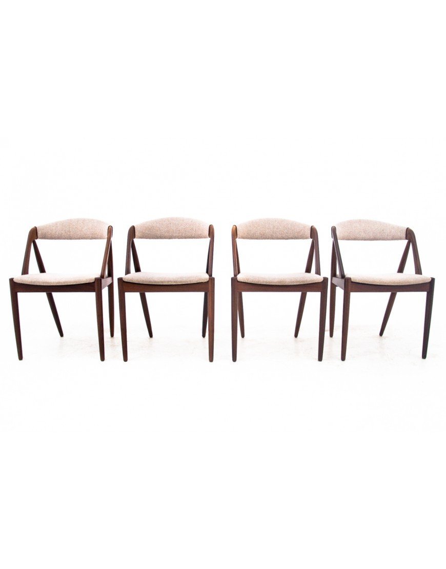 Danish Model 31 Dining Chairs, Designed By Kai Kristiansen, 1960s