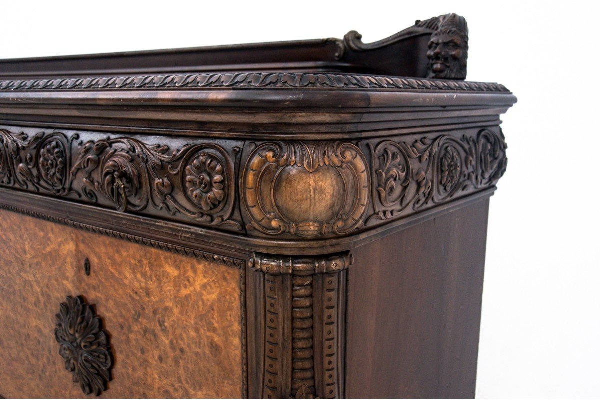 Large Antique Commode, Western Europe, Turning From The 19th And 20th Centuries.-photo-3