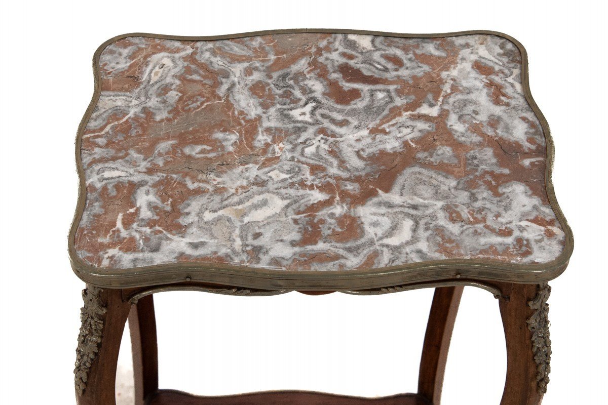 Antique Console With Marble Top, France-photo-3