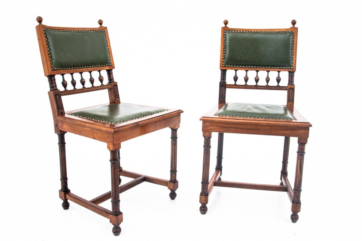 Pair Of Chairs, Northern Europe, Circa 1900.