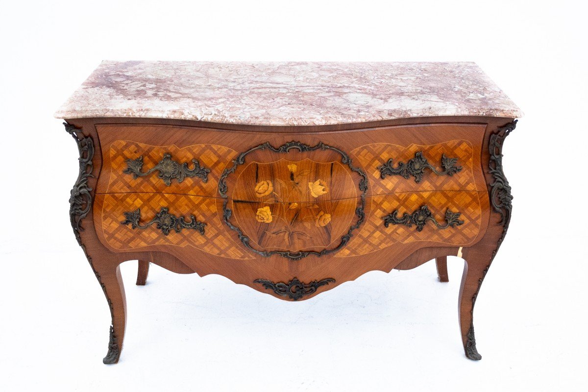 French Walnut Commode Dating From Around 1870.-photo-2