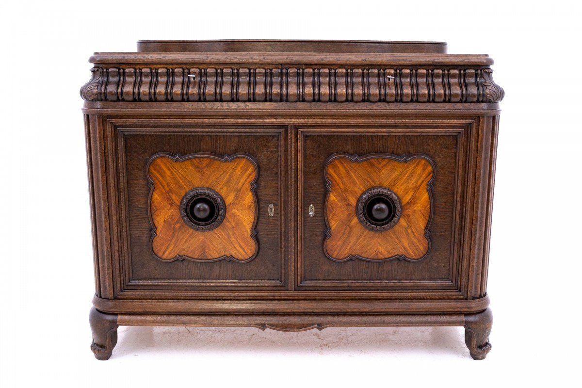 Antique Commode - Buffet From The Turning 19th And 20th Centuries, Western Europe. After Renovati-photo-2