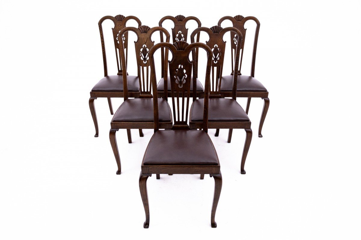Table Avec Chaises, Europe Occidentale, Vers 1890. Après Rénovation.-photo-2