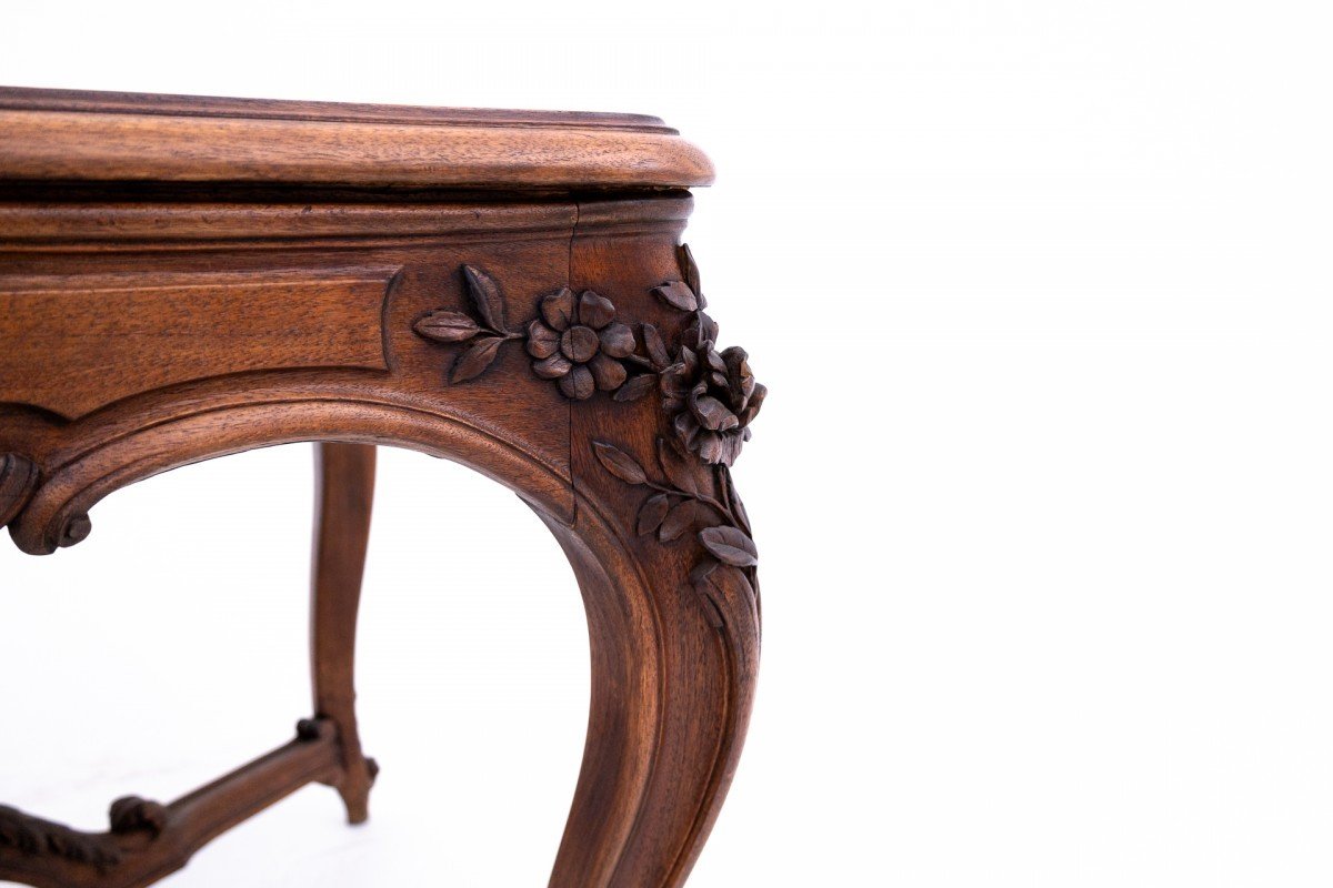 Richly Carved Table, France, End Of The 19th Century.-photo-3