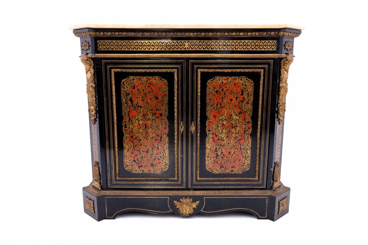 A Unique Set Of Boulle Chests Of Drawers, France, Circa 1860-photo-3