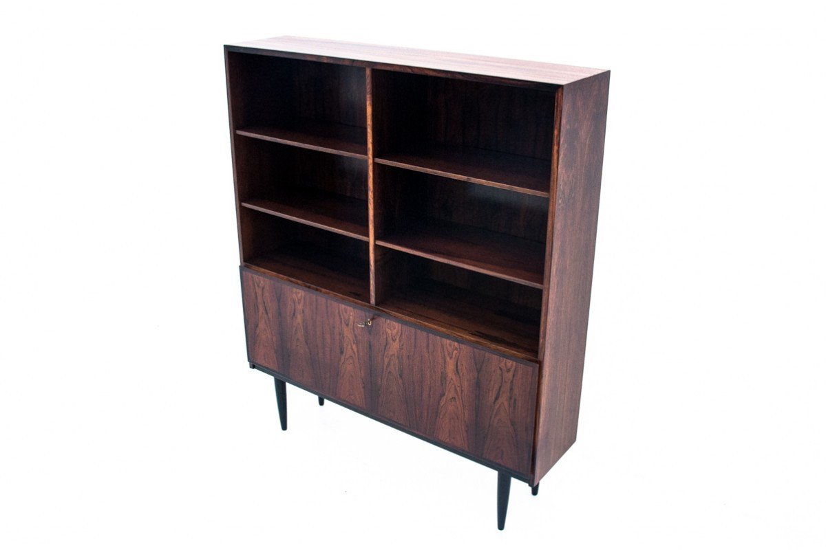 Rosewood Shelf Designed By Omann Jun, Denmark, 1960s. After Renovation.-photo-3