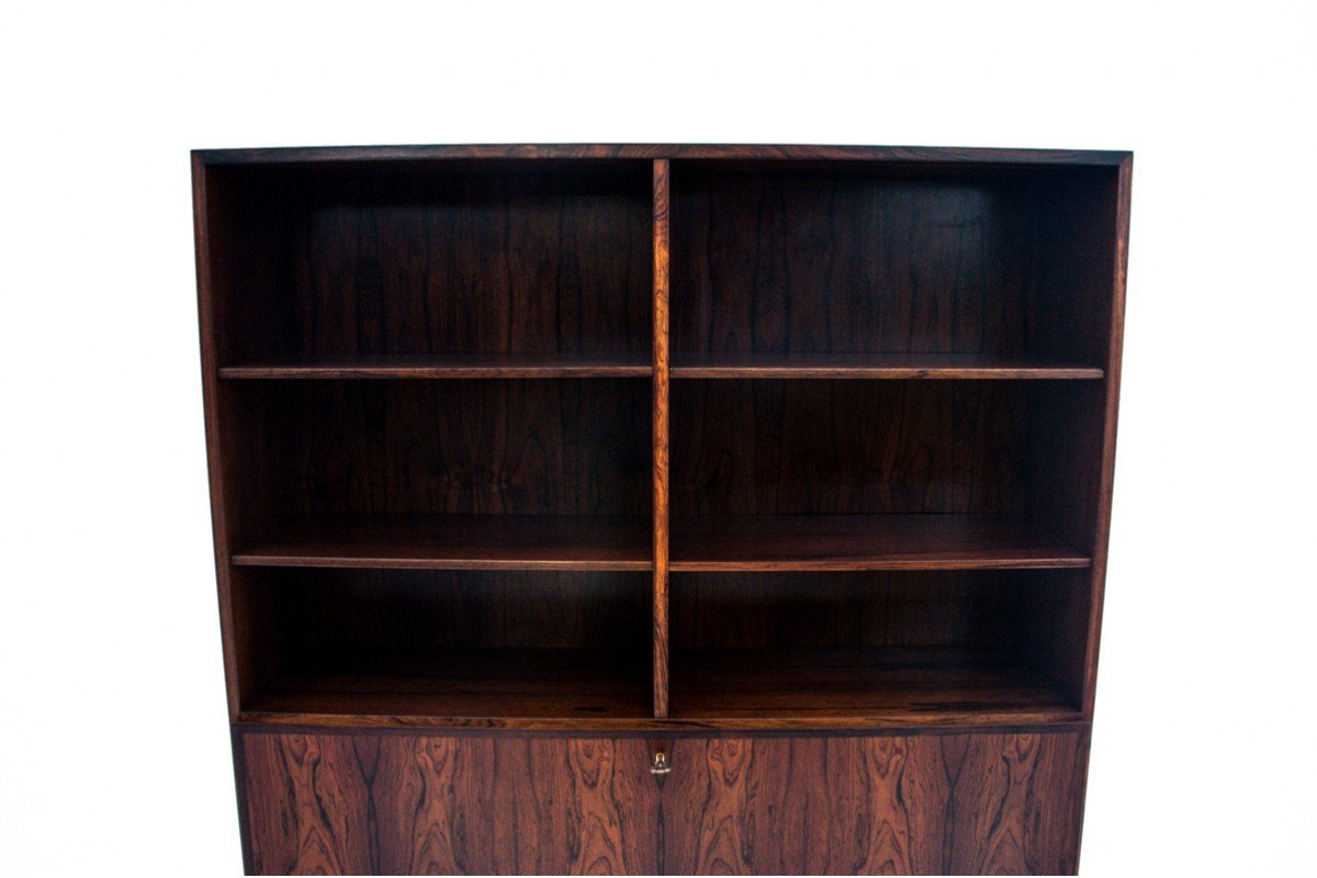 Rosewood Shelf Designed By Omann Jun, Denmark, 1960s. After Renovation.-photo-4