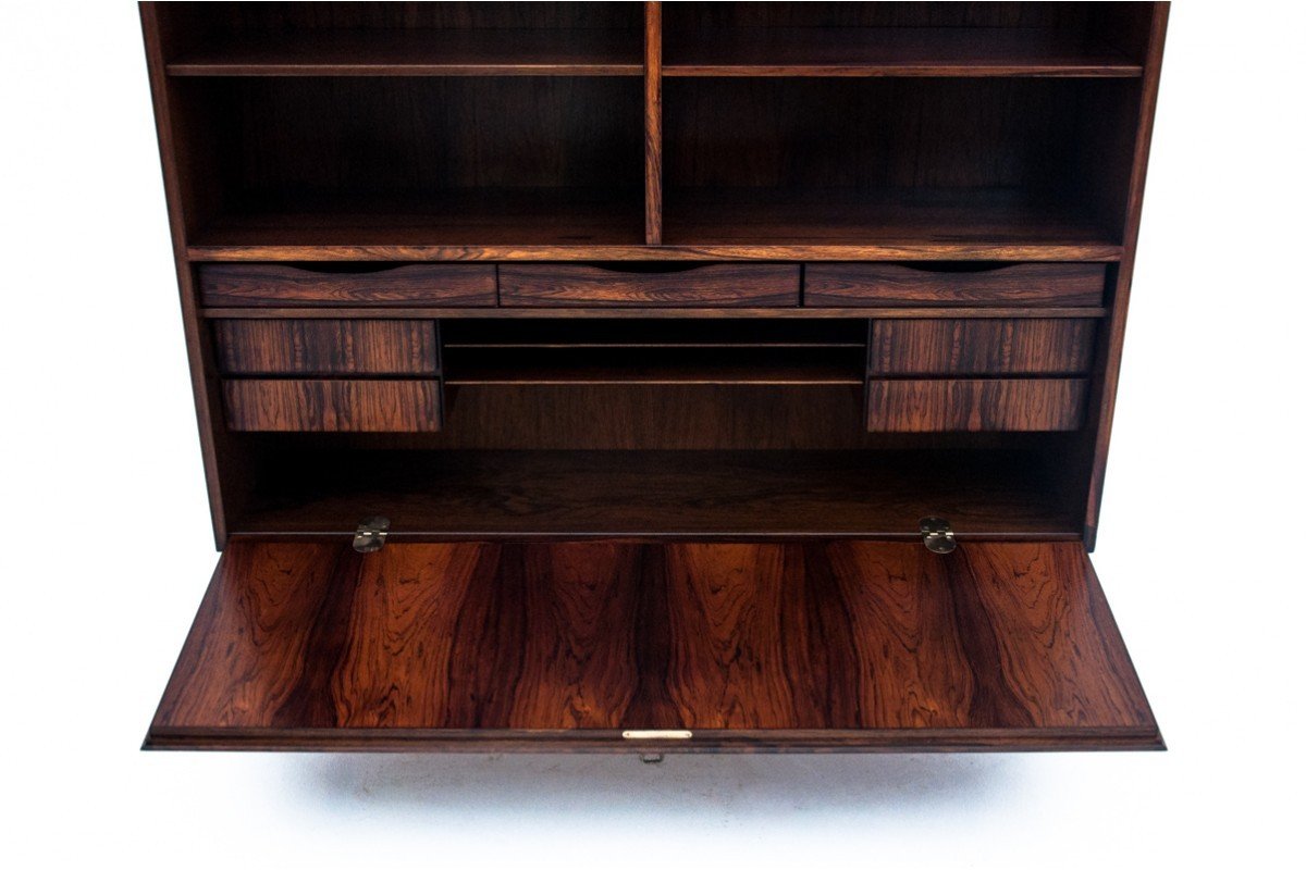 Rosewood Shelf Designed By Omann Jun, Denmark, 1960s. After Renovation.-photo-1