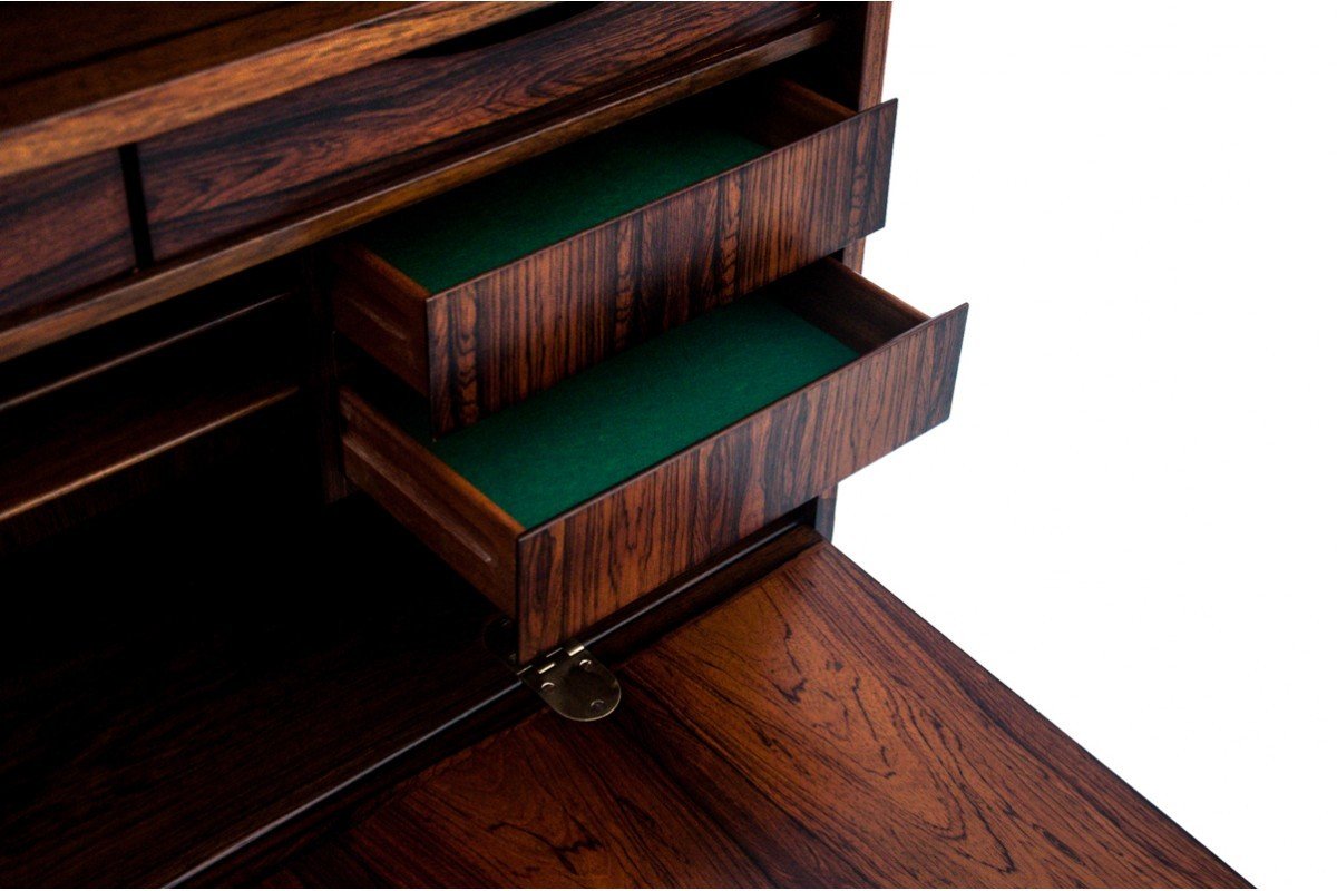 Rosewood Shelf Designed By Omann Jun, Denmark, 1960s. After Renovation.-photo-3