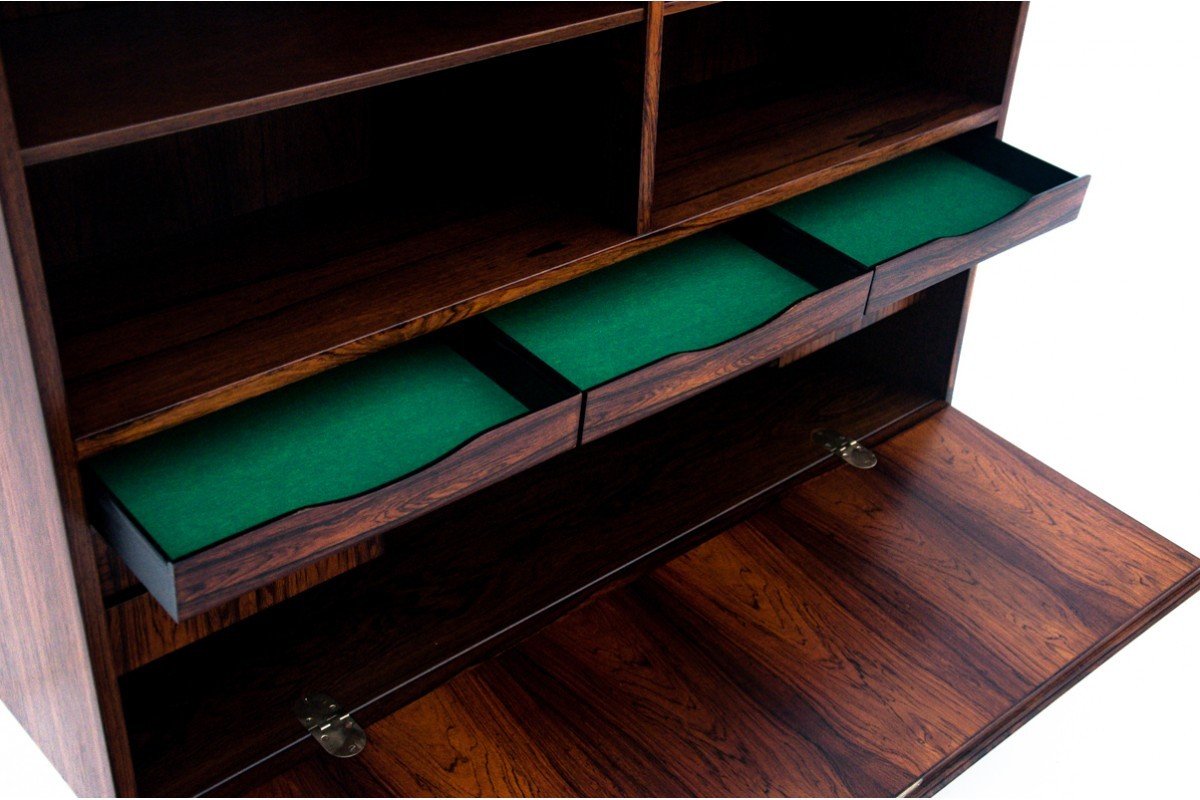 Rosewood Shelf Designed By Omann Jun, Denmark, 1960s. After Renovation.-photo-4