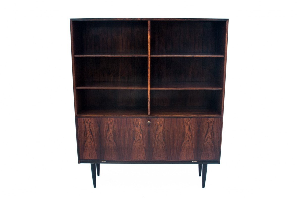 Rosewood Shelf Designed By Omann Jun, Denmark, 1960s. After Renovation.