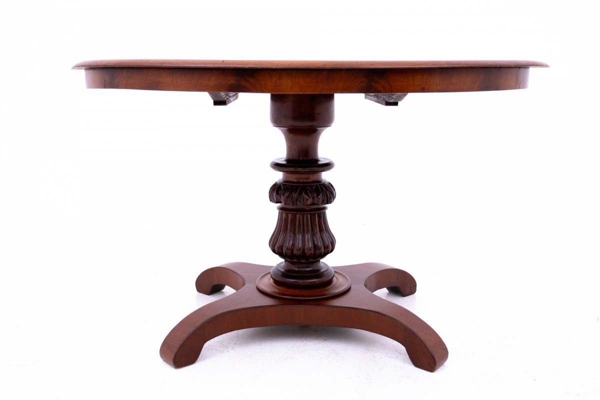 Biedermeier Table, Northern Europe, Circa 1860. After Renovation.-photo-2