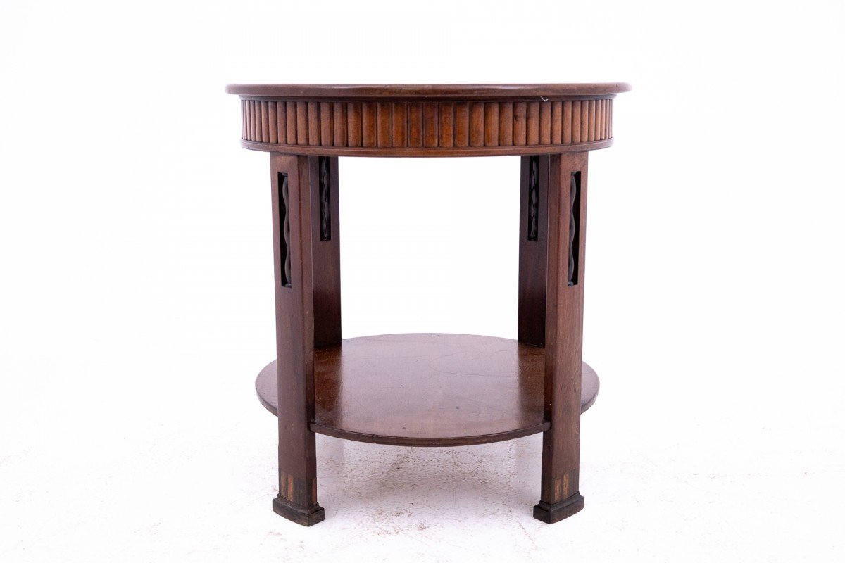 Round Top Table By H. Pander Et Zonen, Netherlands, 1920s-30s.-photo-2