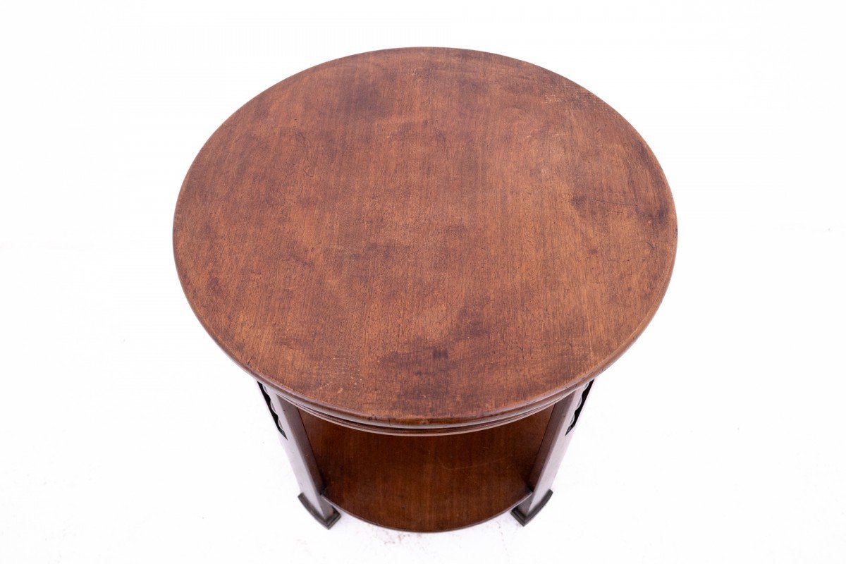 Round Top Table By H. Pander Et Zonen, Netherlands, 1920s-30s.-photo-4