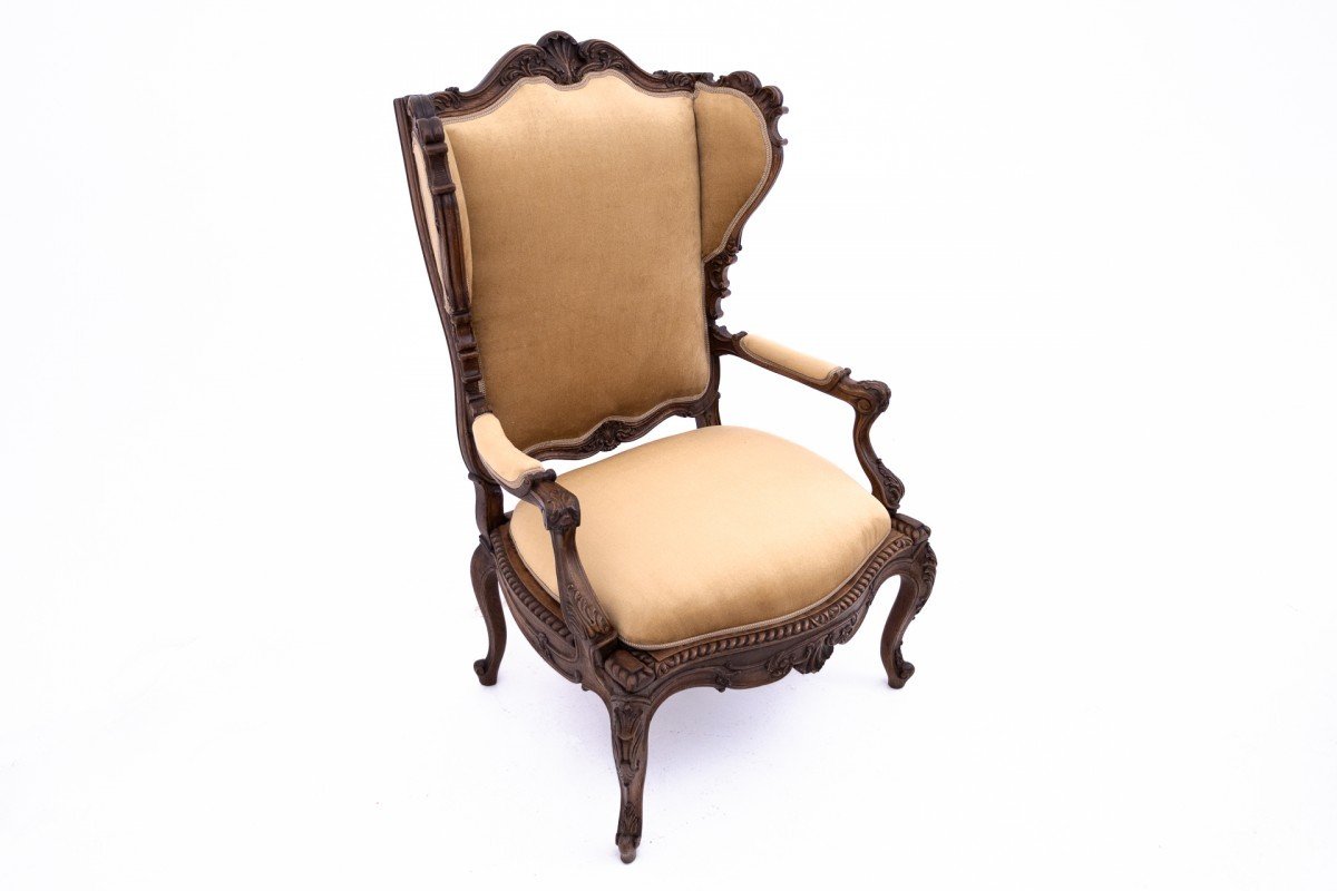 An Armchair From The End Of The 19th Century, France. After Renovation.-photo-3