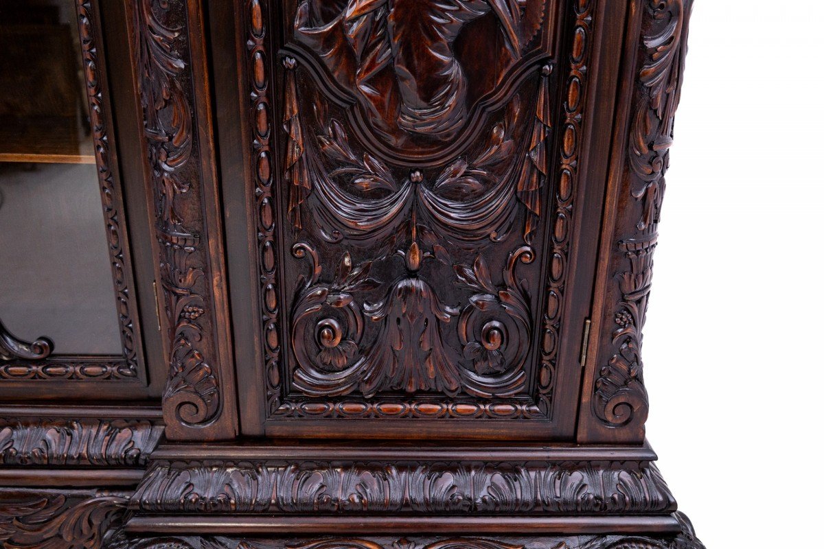 Set Of Neo-renaissance Cabinets, Western Europe, Circa 1880. After Renovation.-photo-8