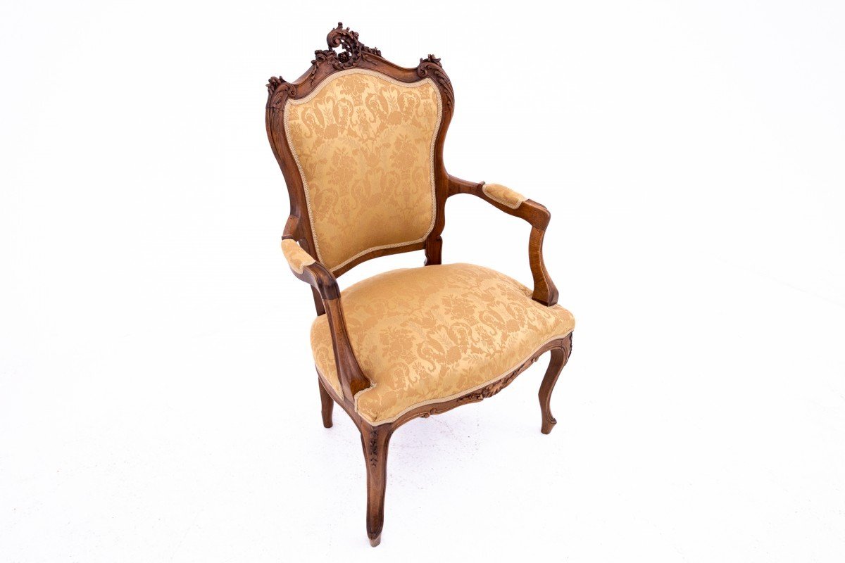 A Pair Of Antique Armchairs, France, Circa 1870.-photo-4