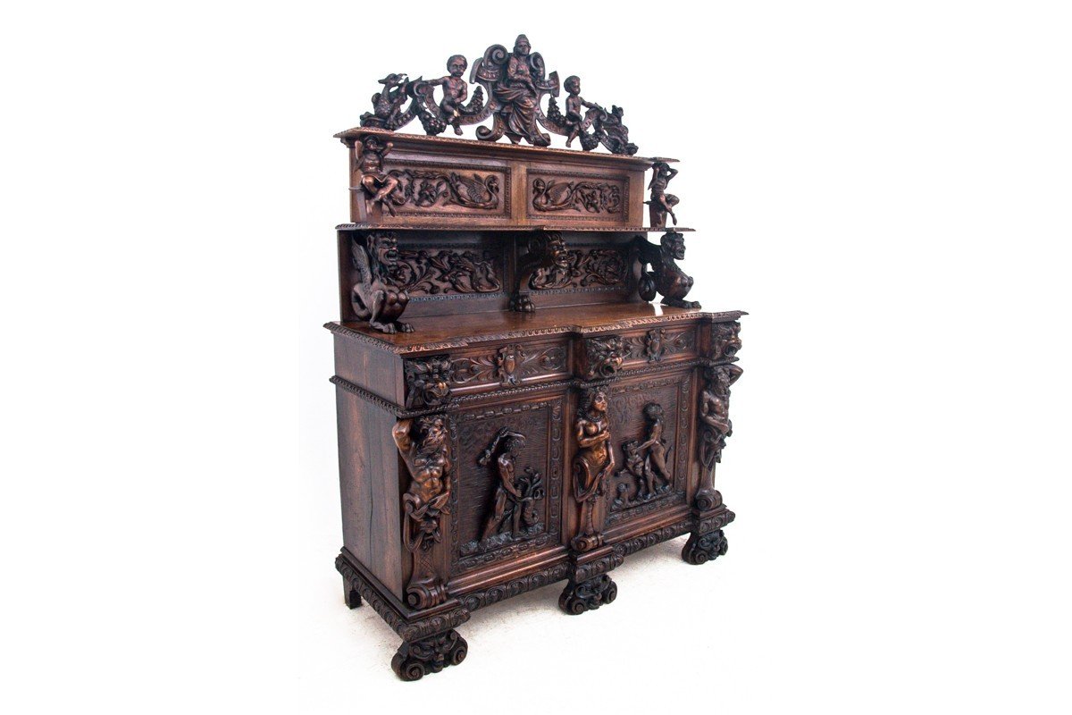 Buffet Renaissance Richement Sculpté, France, Vers 1790.-photo-3