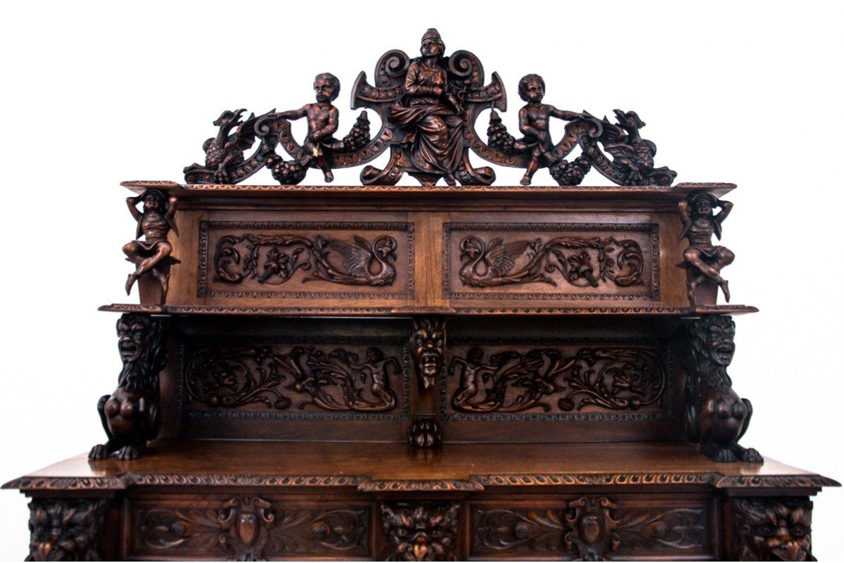 Buffet Renaissance Richement Sculpté, France, Vers 1790.-photo-7