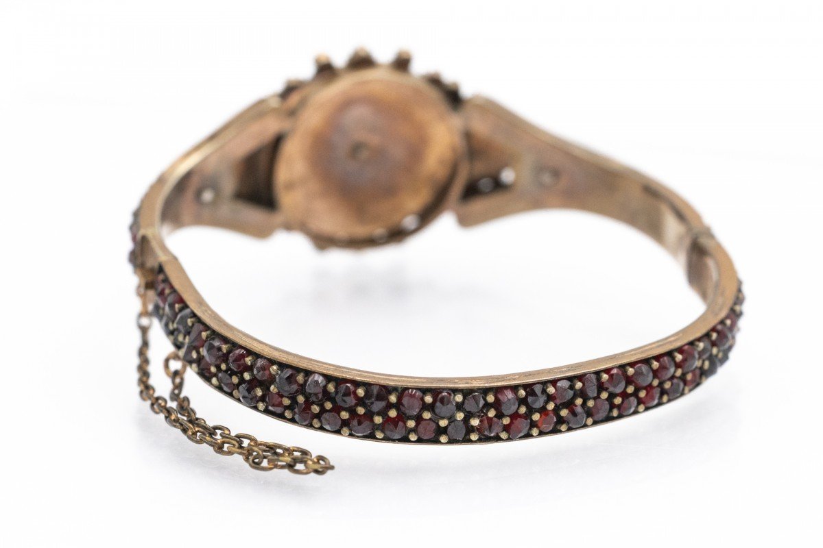 Bohemian Bracelet With Garnets, Late 19th Century.-photo-1